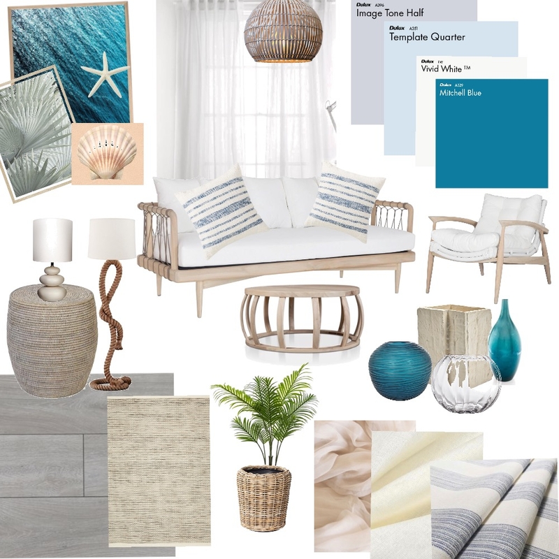 Coastal Living Room Mood Board by StaceyO on Style Sourcebook