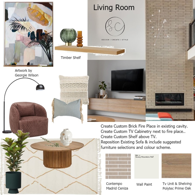 Caroline Chapman Lounge Mood Board by Sara Campbell on Style Sourcebook