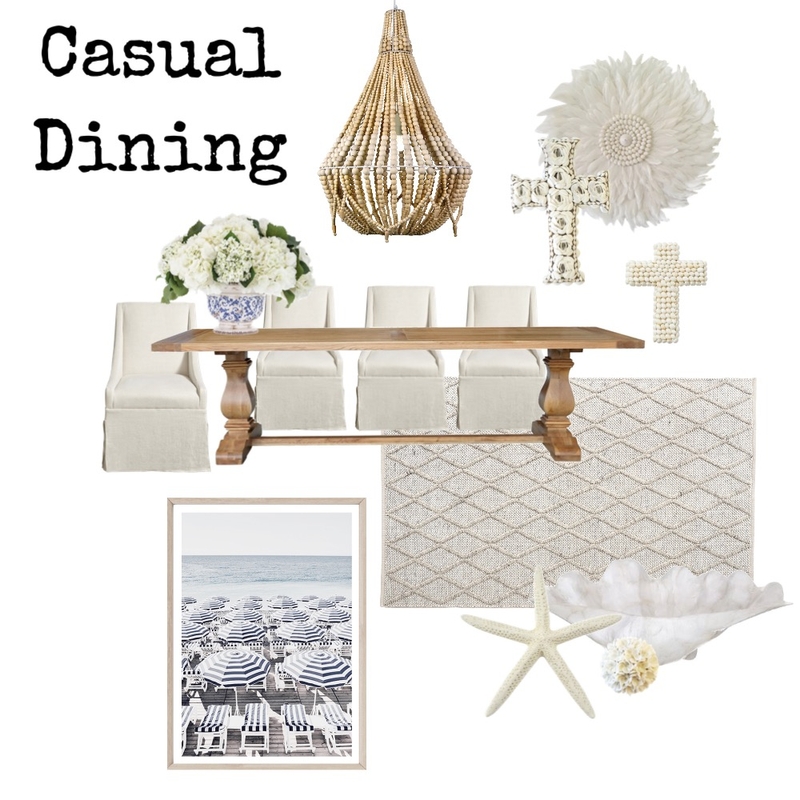 casual beach house dining Mood Board by Flawless Interiors Melbourne on Style Sourcebook