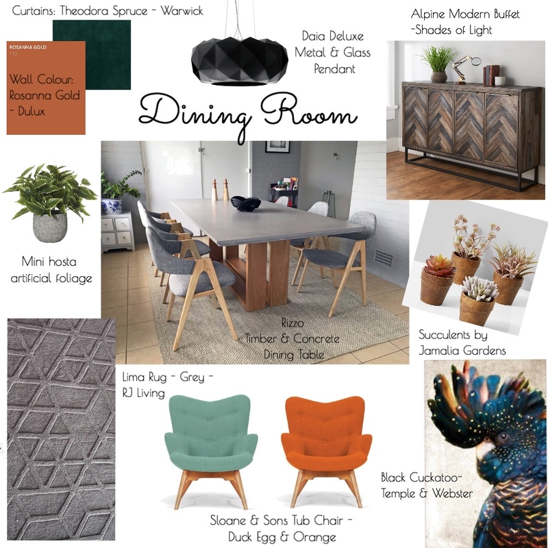 Dining Room Mood Board by BlueButterfly on Style Sourcebook