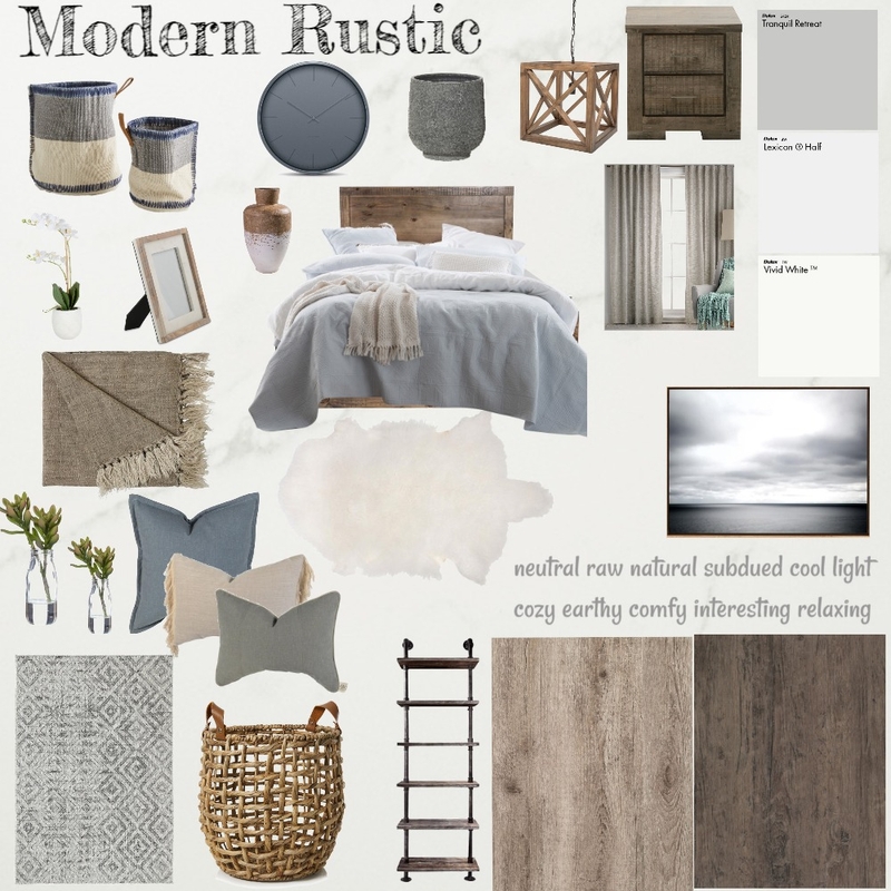 Modern Rustic Mood Board Mood Board by Tannyat on Style Sourcebook