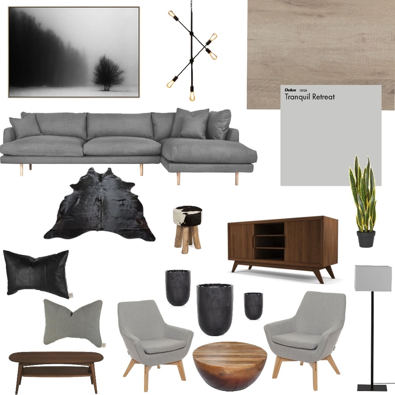 Moody Gray Mood Board by AnnaK on Style Sourcebook