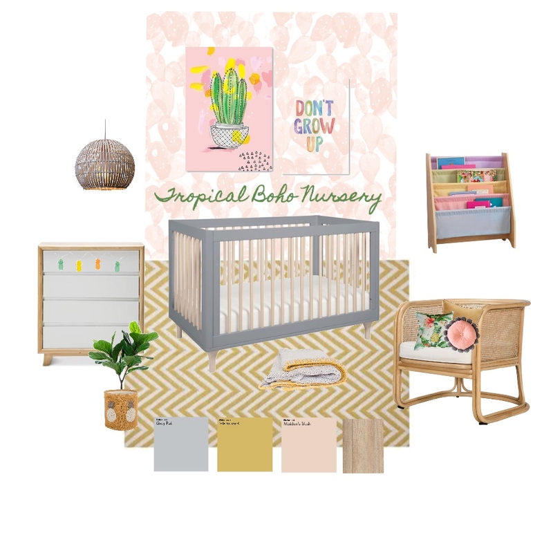 Nursery - Tropical boho Mood Board by Sinead on Style Sourcebook