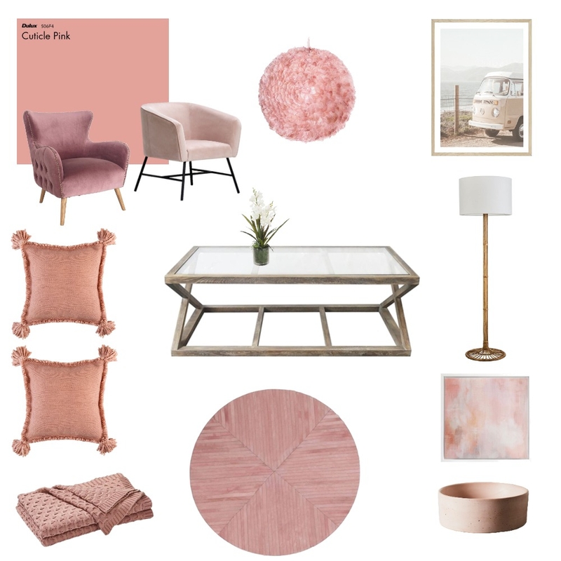 Pretty in Pink Mood Board by splhomes on Style Sourcebook