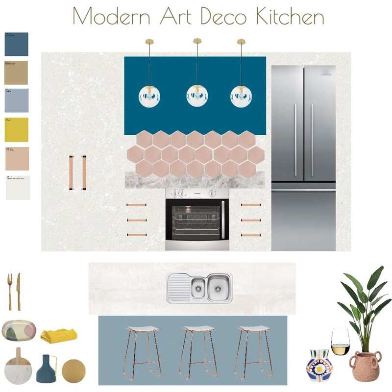 Our Modern Art Deco Reno - Kitchen Mood Board by JoannaLee on Style Sourcebook