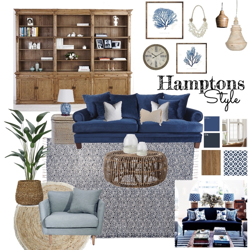 Hamptons Style Living Room Mood Board by fionajane on Style Sourcebook