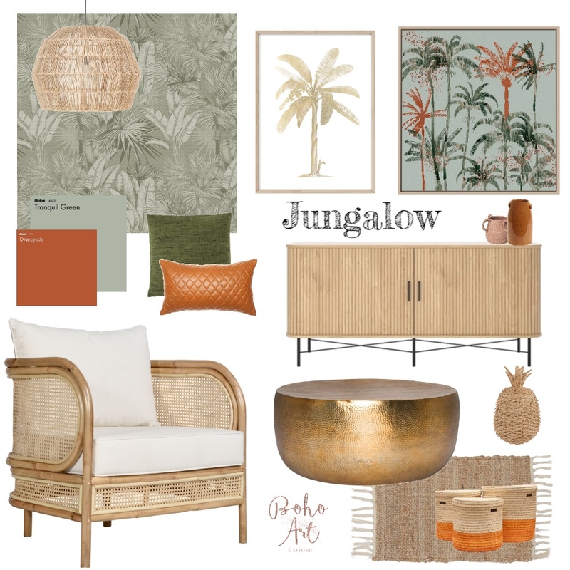 Jungalow Living Mood Board by Boho Art & Styling on Style Sourcebook