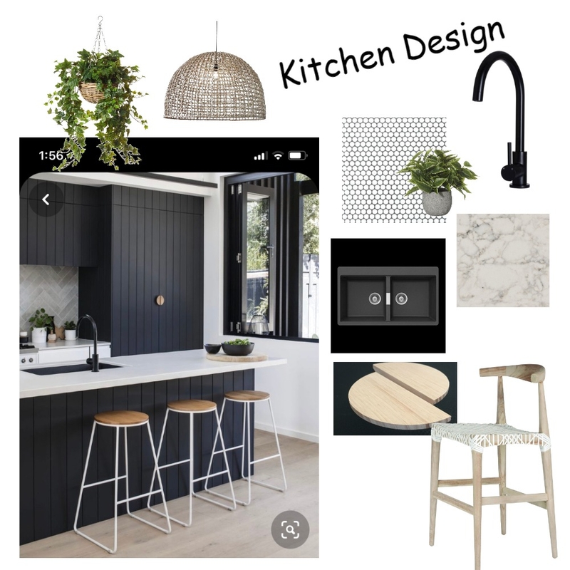 Black Vgroove Kitchen Mood Board by Luxe Style Co. on Style Sourcebook