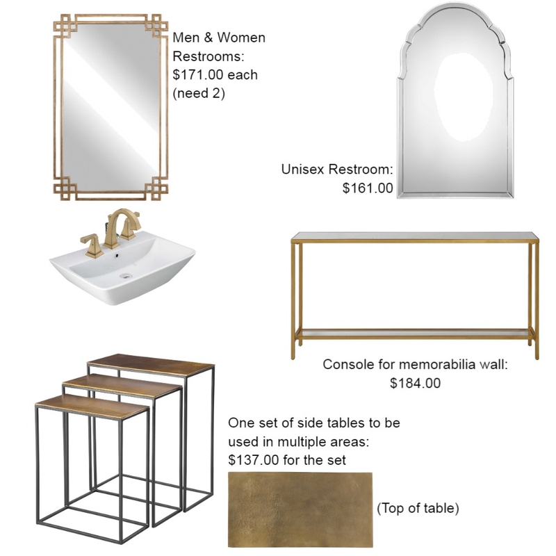 genusas mirror and tables Mood Board by Intelligent Designs on Style Sourcebook