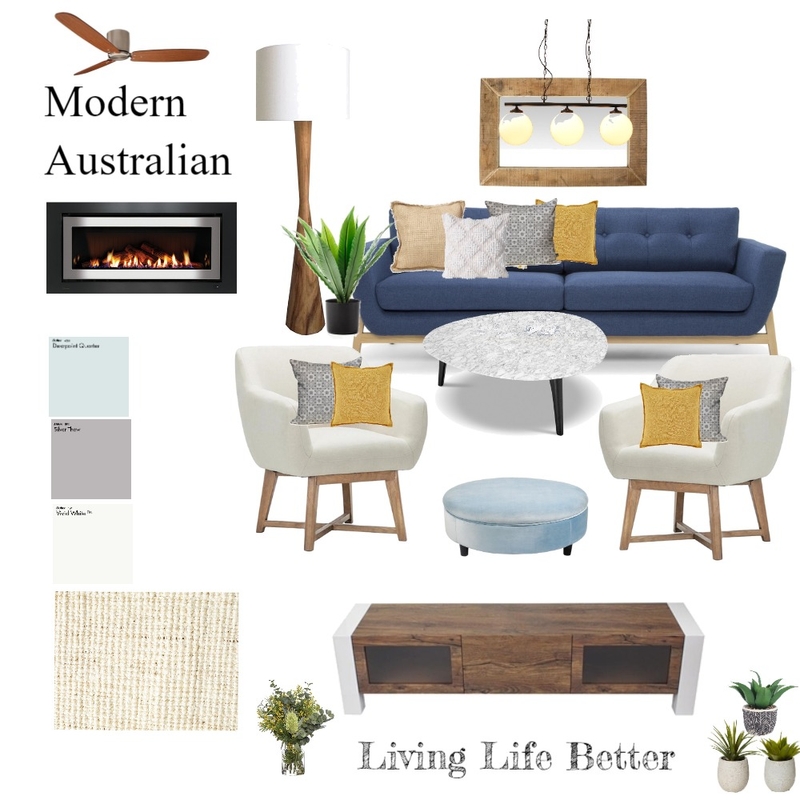 Modern Australian Living Mood Board by Wilson on Style Sourcebook