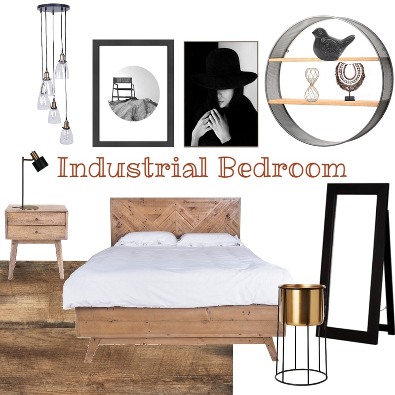 industrial bedroom Mood Board by DadaDesign on Style Sourcebook