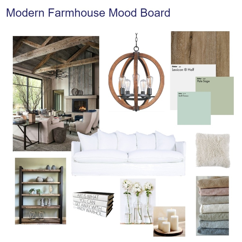 Modern Farmhouse Mood Board by susig2g on Style Sourcebook