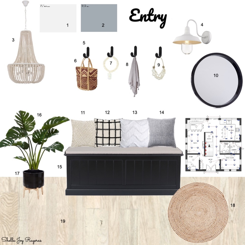 Entry Mood Board by shellajoy on Style Sourcebook
