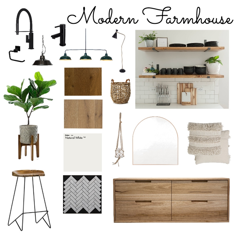 Modern Farmhouse Mood Board by roxyradnia on Style Sourcebook