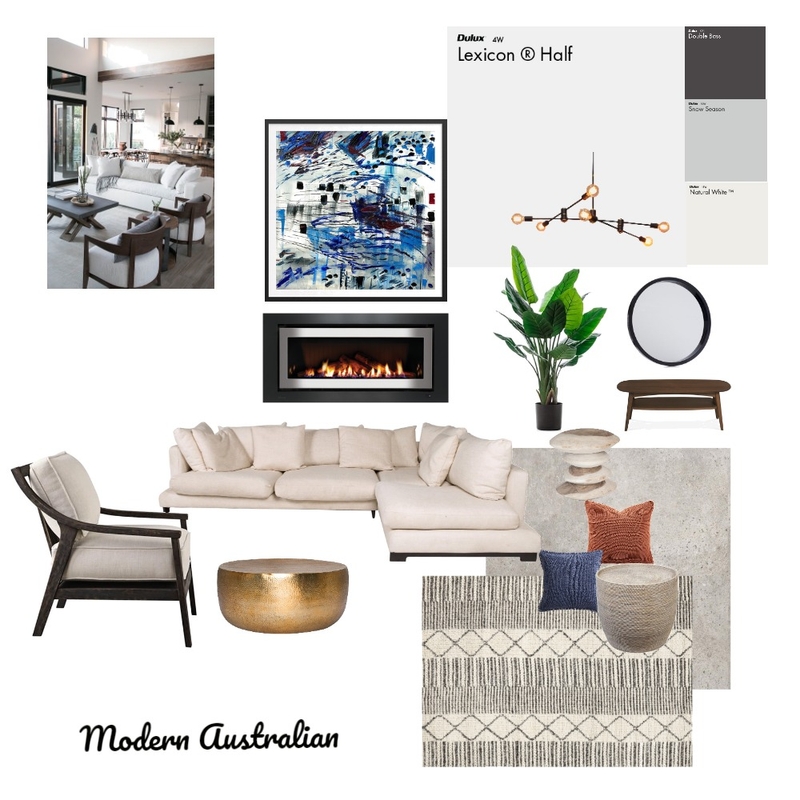 Modern Living Room Mood Board by AndreaKroser on Style Sourcebook