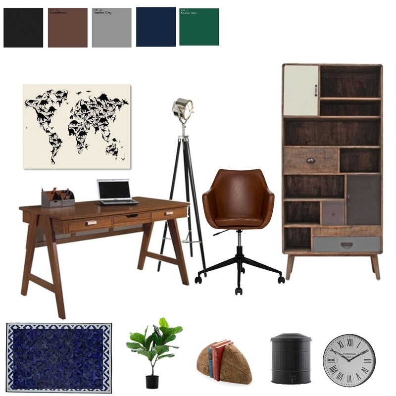 WFH - Masculine Vibes Mood Board by Handled on Style Sourcebook