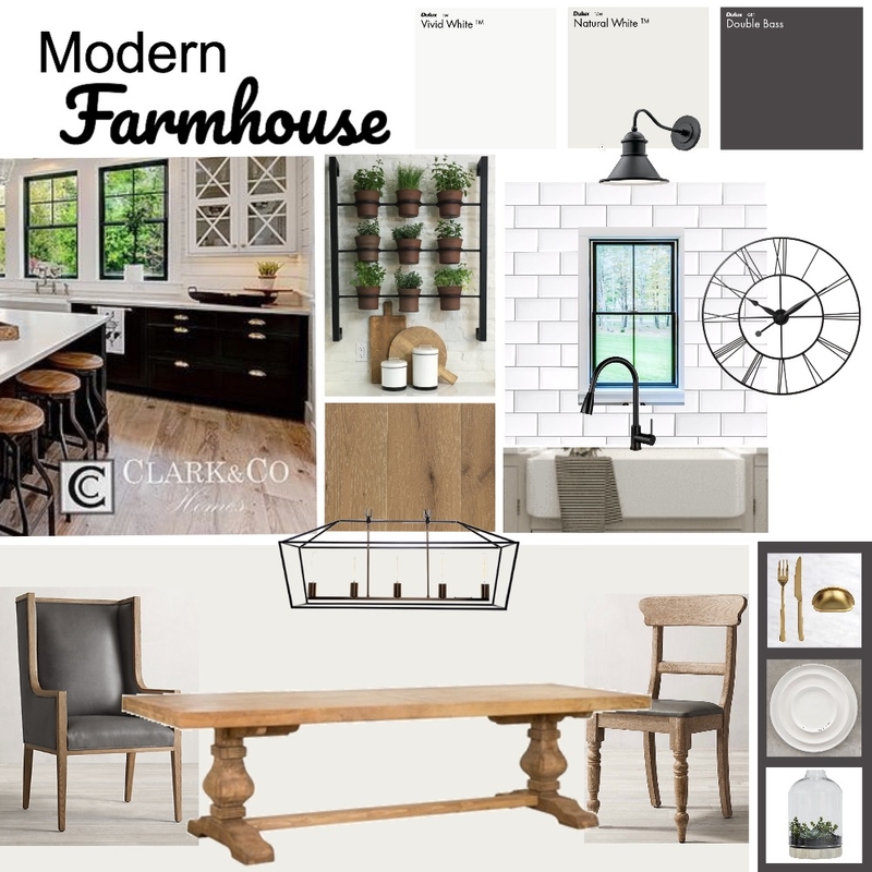 Modern Farmhouse Mood Board by stephaniekautz on Style Sourcebook
