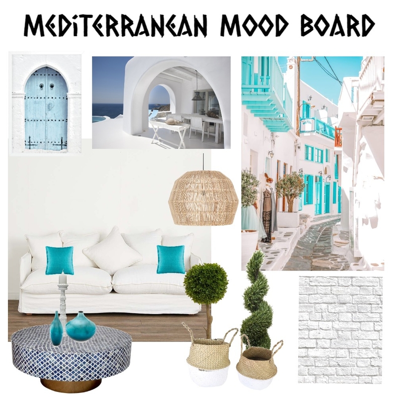 Mediterranean Mood Board Mood Board by MadelineK on Style Sourcebook