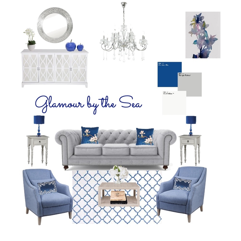 Glamour by the Sea Mood Board by Divine Olive Designs on Style Sourcebook