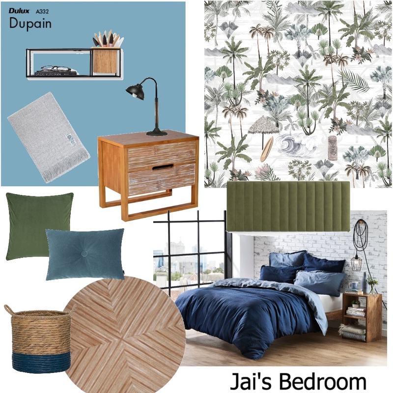 Jai's Bedroom Mood Board by KJInteriors on Style Sourcebook