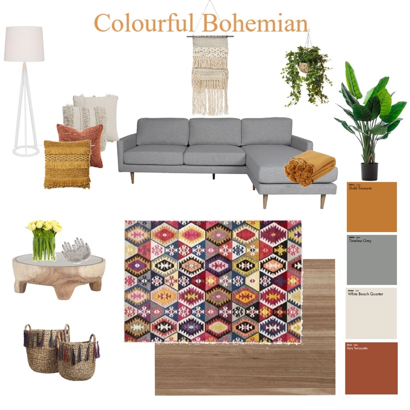 Bohemian Mood Board by Beeshandbook Interiors on Style Sourcebook