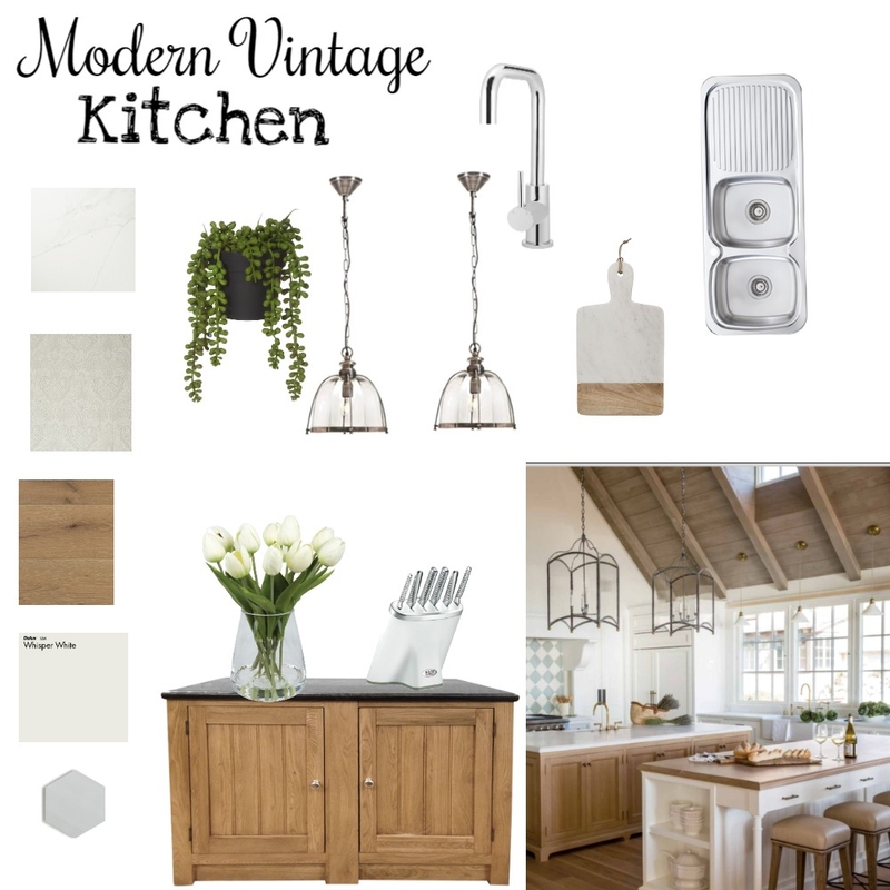 Modern Vintage Kitchen Mood Board by Chenevds96 on Style Sourcebook