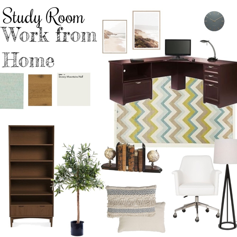 Studyroom-Work from Home Mood Board by Chenevds96 on Style Sourcebook