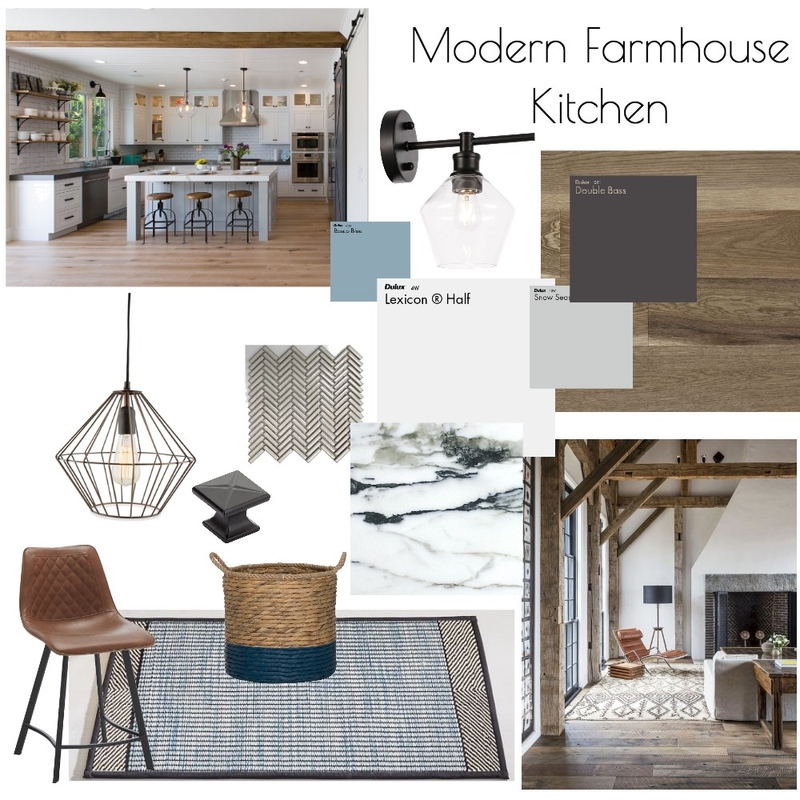 Modern Farmhouse Kitchen Mood Board by juliawhtye on Style Sourcebook