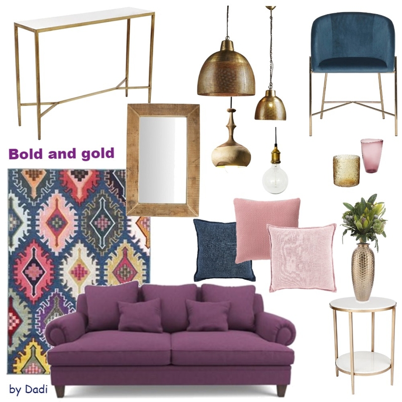 Bold and gold Mood Board by Dadi on Style Sourcebook