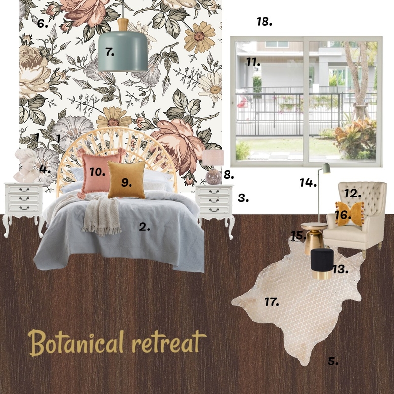 Botanical Retreat Mood Board by Joddles on Style Sourcebook