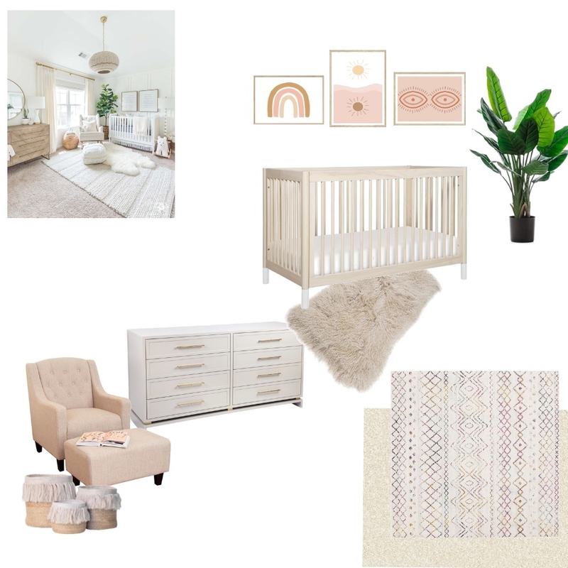 boho nursery Mood Board by Beeshandbook Interiors on Style Sourcebook