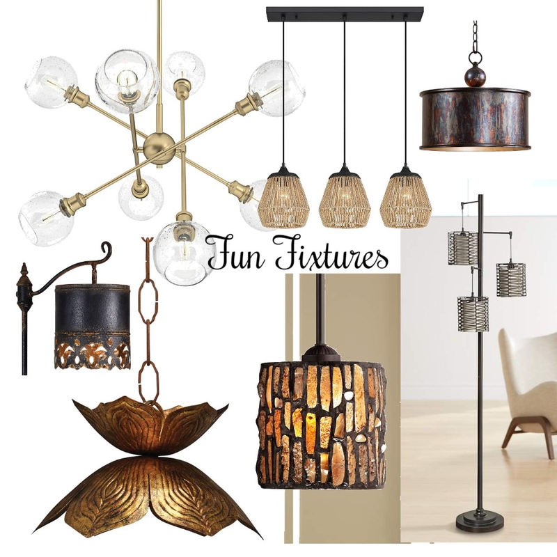 Fun Fixtures Mood Board by Twist My Armoire on Style Sourcebook