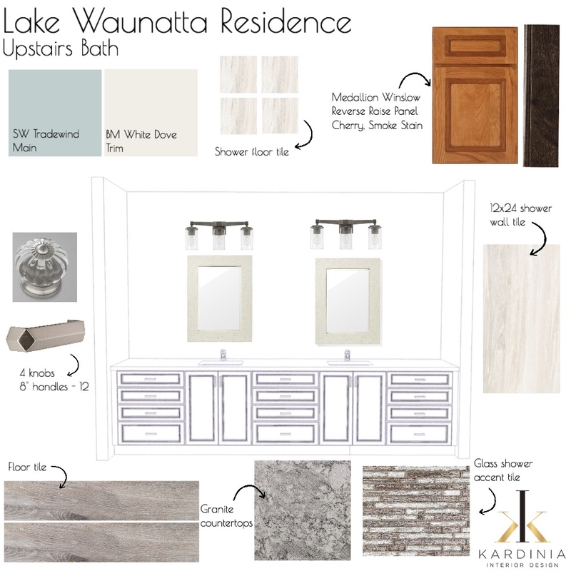 Lake Waunatta Residence - Upstairs Bath Mood Board by kardiniainteriordesign on Style Sourcebook