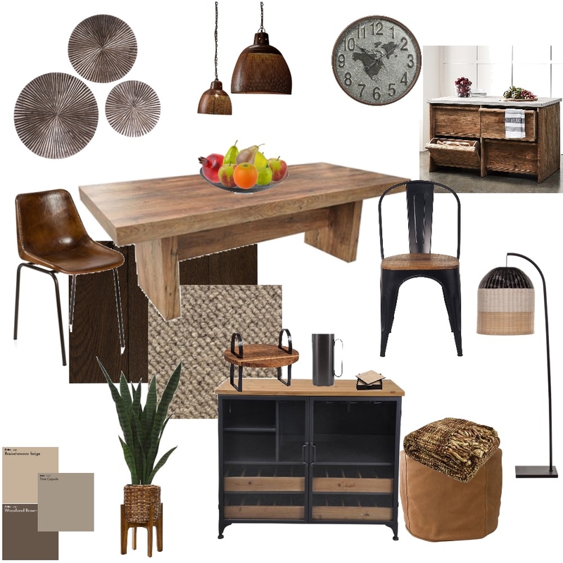 RUSTIC DINER Mood Board by YANNII on Style Sourcebook
