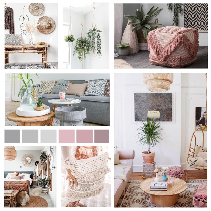 Module 3 Boho chic Mood Board by Astrid on Style Sourcebook