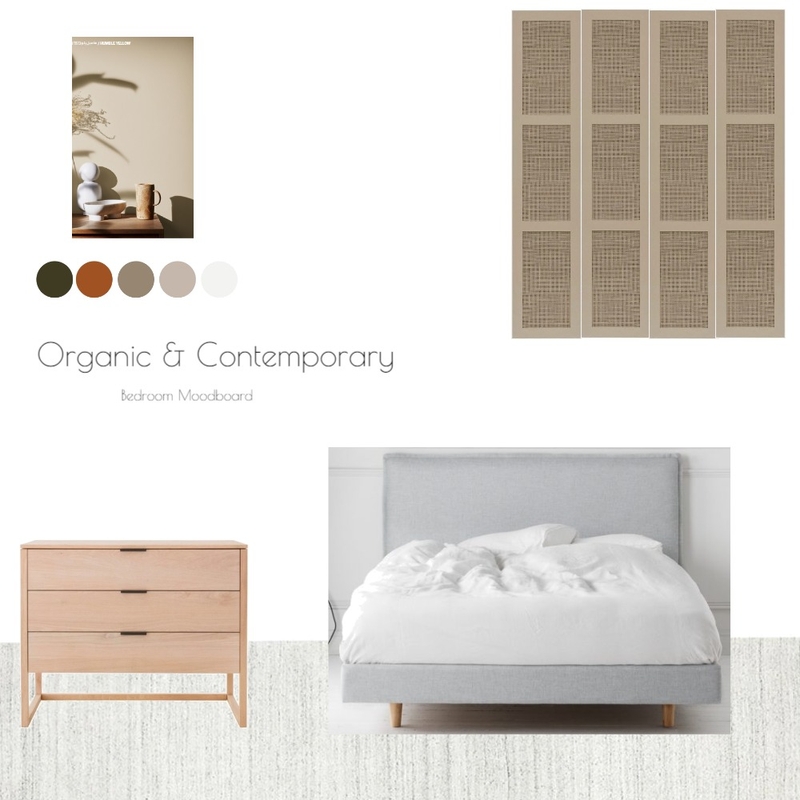 Organic & Contemporary Bedroom Mood Board by Rozina on Style Sourcebook