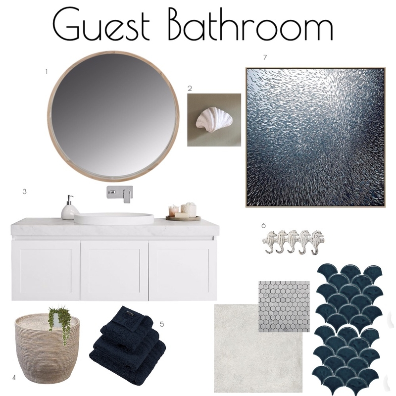 Guest Bathroom Mood Board by Ashleekeir on Style Sourcebook