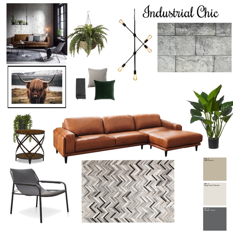 Industrial Chic Mood Board by LisaHaywood on Style Sourcebook