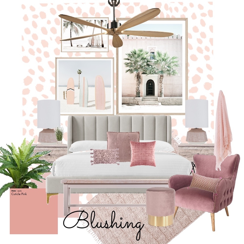 Blushing Bedroom Mood Board by LoriPaigeA on Style Sourcebook