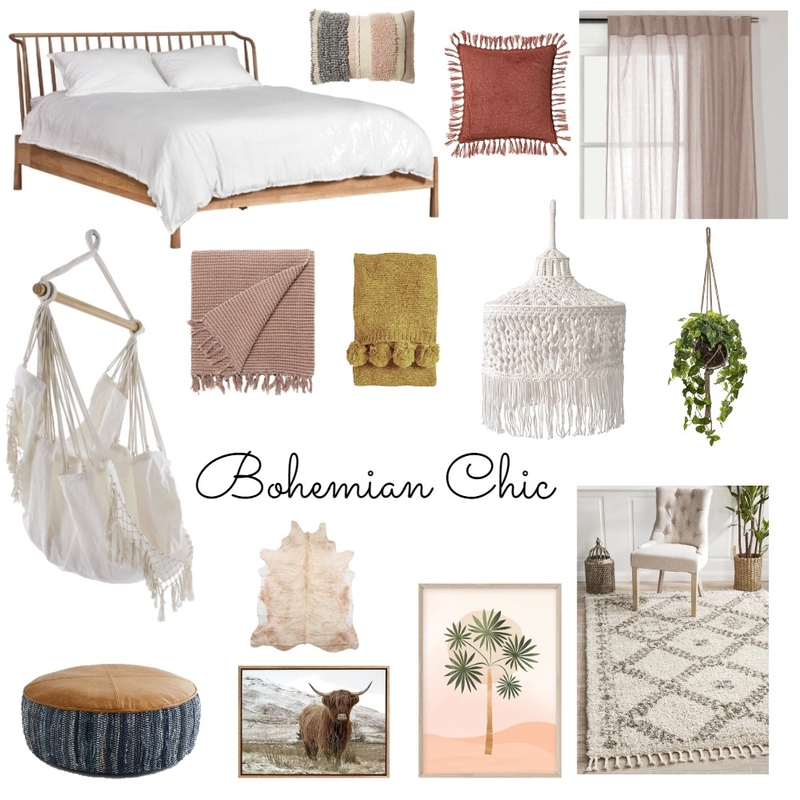 Bohemian Mood Board by CHELSEASATHERLEY on Style Sourcebook