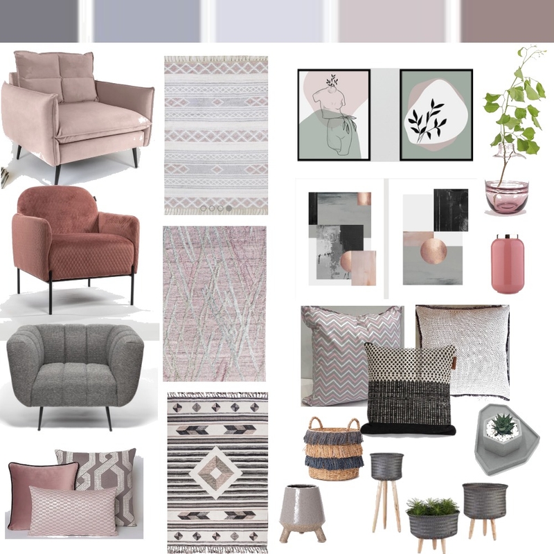 Grat and pink Mood Board by ravitrod73 on Style Sourcebook