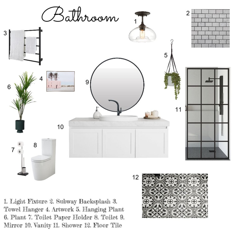 Bathroom Module 9 Mood Board by celesteseaman on Style Sourcebook