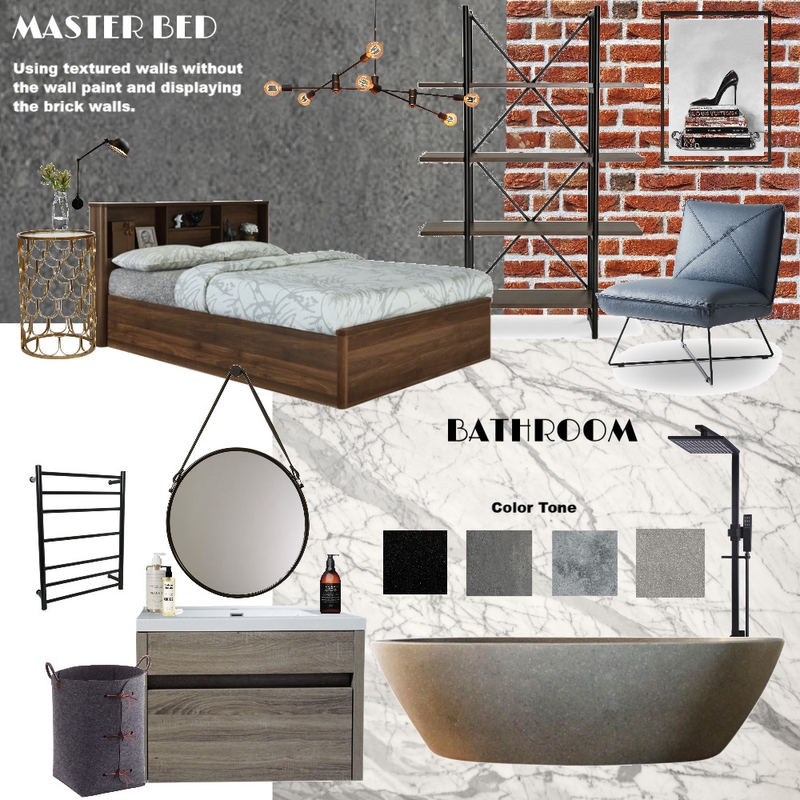 Master Bed, Bathroom Mood Board by Gifa Putri on Style Sourcebook