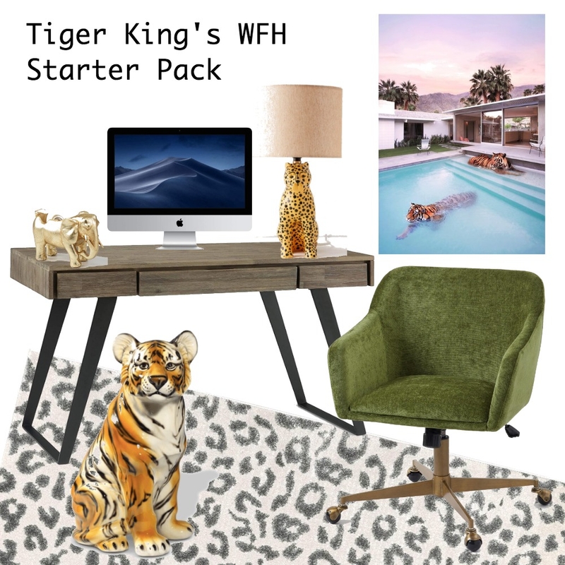 Tiger King WFH Starter Pack Mood Board by Drew Henry on Style Sourcebook