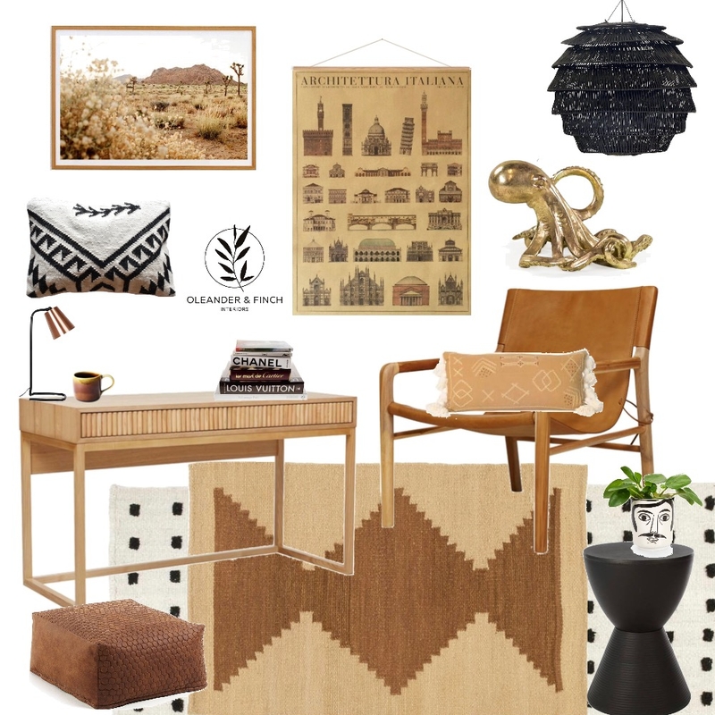 Desert office Mood Board by Oleander & Finch Interiors on Style Sourcebook