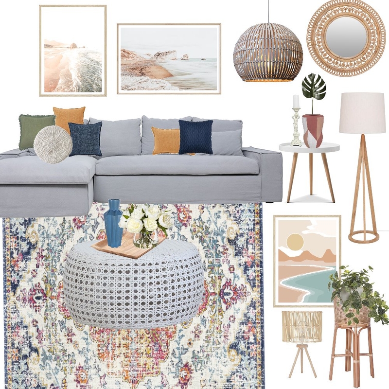 boho living room Mood Board by angelamitrevska on Style Sourcebook
