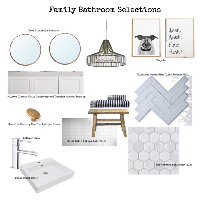 Family Bathroom Selections Mood Board by BFD on Style Sourcebook