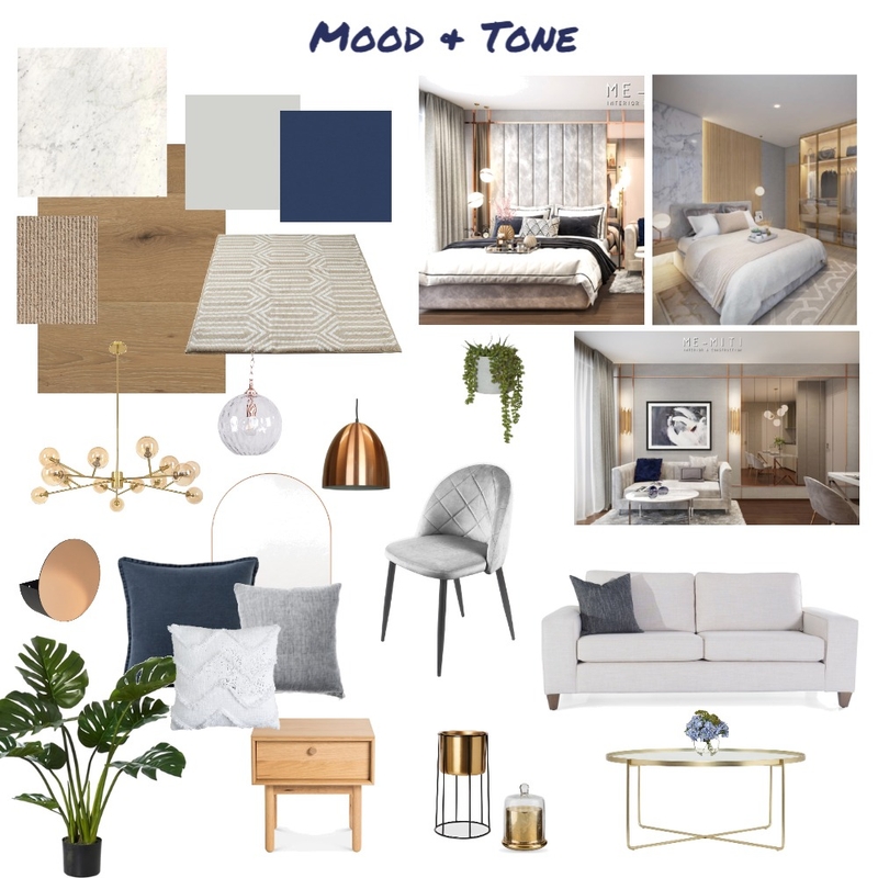 BLUE Mood Board by Ruethairat.P on Style Sourcebook