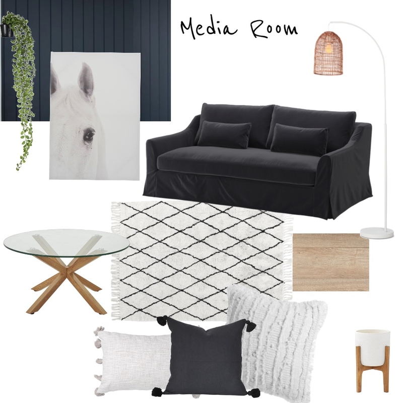 Media Room horse 2 Mood Board by NAOMI.ABEL.LIFESTYLE on Style Sourcebook