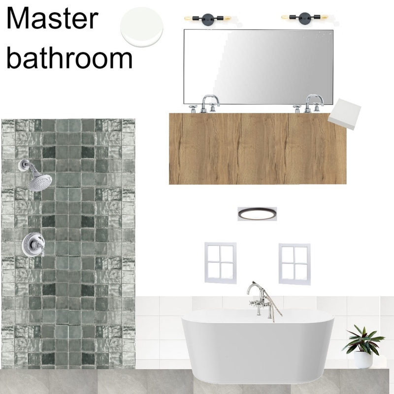 Master bathroom_green Mood Board by knadamsfranklin on Style Sourcebook